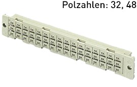 Female multipoint connectors straight solder pins