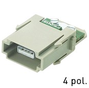 Han® USB 2.0 Modul (=1er Modul) Schraubanschluss