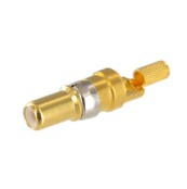 Hermaphroditic coaxial contact male straight 50 Ohm