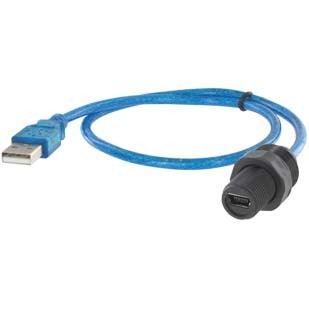 EVG MINI-USB 2.0B IM M12-GEH. BU/2.0A-STECKER 0,5M LTG.