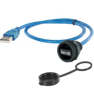 EVG USB-A 2.0 BUCHSE-M22 1,0m VERB.-LTG. DATASAFE