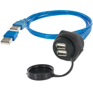 EVG USB-A 2.0 M30 1,0m DOPPELSTOCK