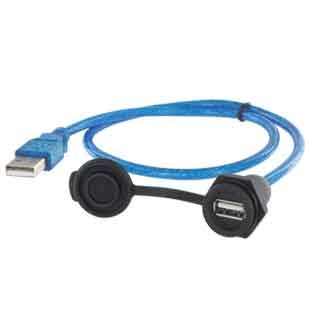 EVG USB 2.0-A BUCHSE/STECKER M16-VERBINDUNGSLTG. 1,0M
