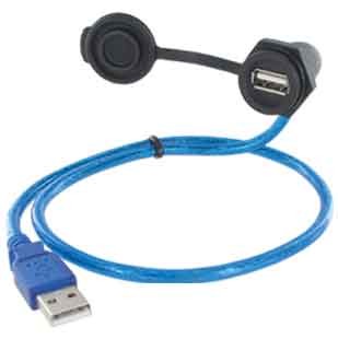 EVG USB 2.0-A BU/ST 0,5 M M16-VERB.LTG. GEW. 180°