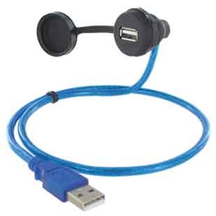 EVG USB 2.0-A BU/ST 1,5 M M22-VERB.LTG. GEW. 180°