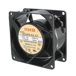 NMB 230V AC-FAN 80x80x38 30 m³/h WIRES