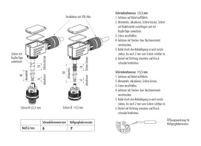 binder M12-B WINKELSTECKER EMV IRISFEDER 5-8MM SCHRAUB
